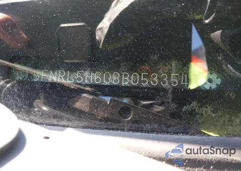 2011 Honda Odyssey Ex-L from USA, damaged, VIN 5FNRL5H60BB053354